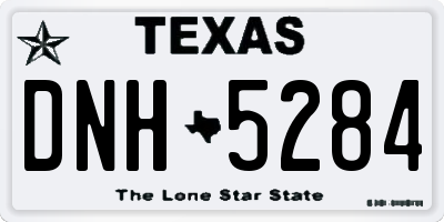 TX license plate DNH5284