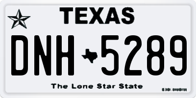 TX license plate DNH5289