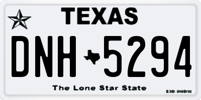 TX license plate DNH5294