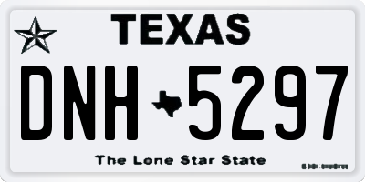 TX license plate DNH5297