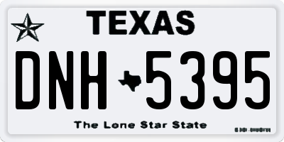 TX license plate DNH5395