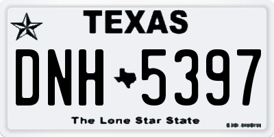 TX license plate DNH5397