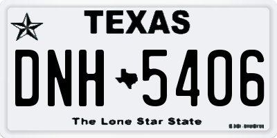 TX license plate DNH5406