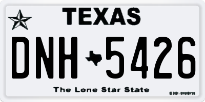 TX license plate DNH5426