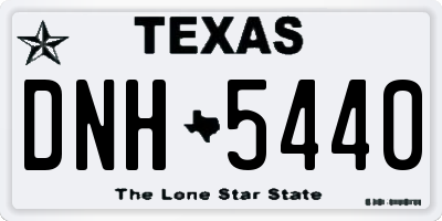 TX license plate DNH5440