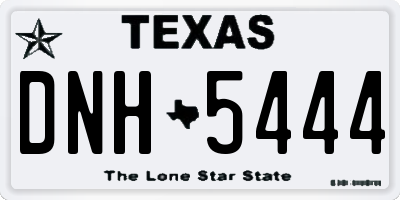 TX license plate DNH5444