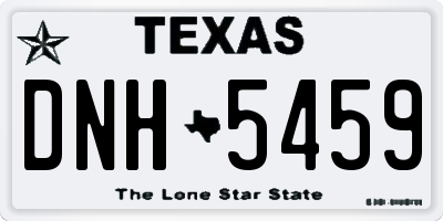 TX license plate DNH5459