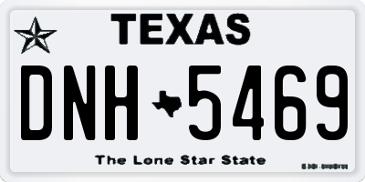 TX license plate DNH5469