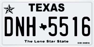TX license plate DNH5516