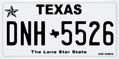 TX license plate DNH5526