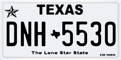 TX license plate DNH5530