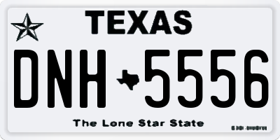 TX license plate DNH5556