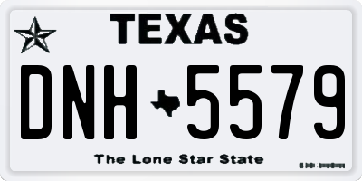 TX license plate DNH5579