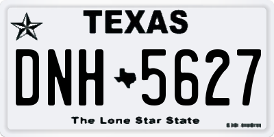 TX license plate DNH5627