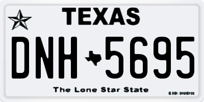 TX license plate DNH5695