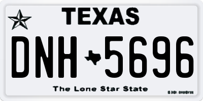 TX license plate DNH5696
