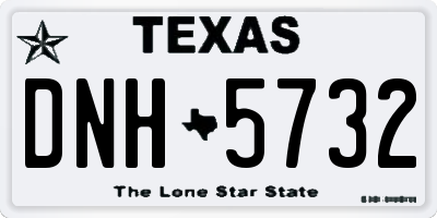 TX license plate DNH5732