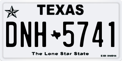 TX license plate DNH5741