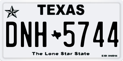 TX license plate DNH5744