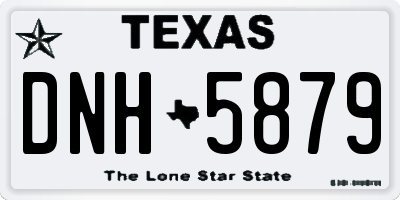 TX license plate DNH5879