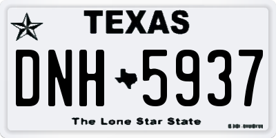 TX license plate DNH5937