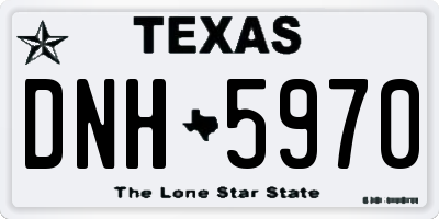 TX license plate DNH5970