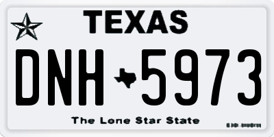 TX license plate DNH5973