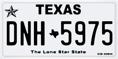 TX license plate DNH5975