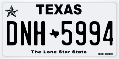 TX license plate DNH5994