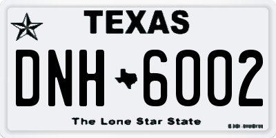 TX license plate DNH6002