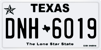 TX license plate DNH6019