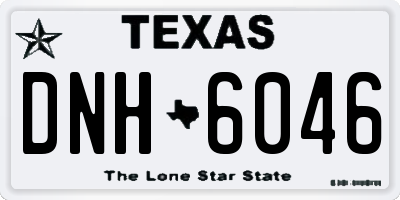 TX license plate DNH6046