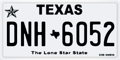 TX license plate DNH6052