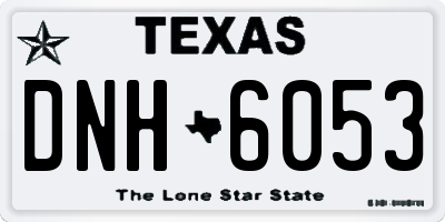 TX license plate DNH6053