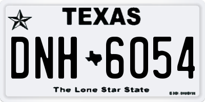 TX license plate DNH6054