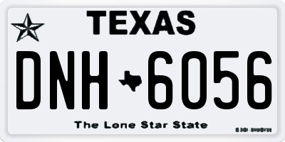 TX license plate DNH6056