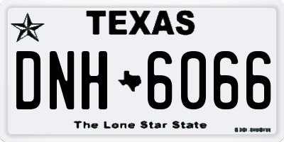 TX license plate DNH6066