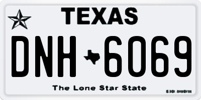 TX license plate DNH6069