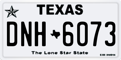TX license plate DNH6073