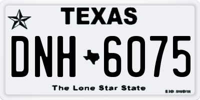 TX license plate DNH6075