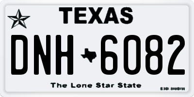 TX license plate DNH6082