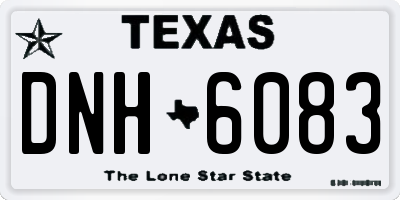 TX license plate DNH6083