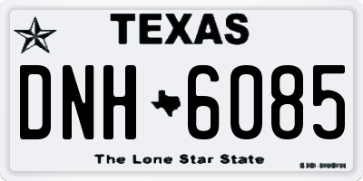 TX license plate DNH6085