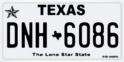 TX license plate DNH6086