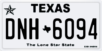 TX license plate DNH6094