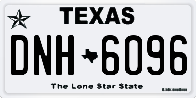 TX license plate DNH6096