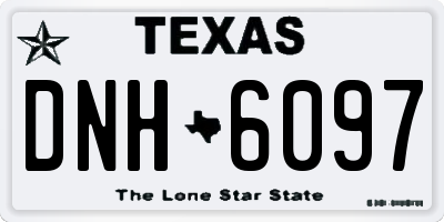 TX license plate DNH6097