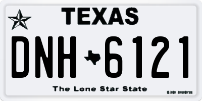 TX license plate DNH6121