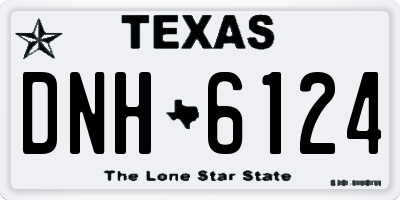 TX license plate DNH6124