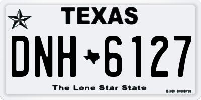 TX license plate DNH6127